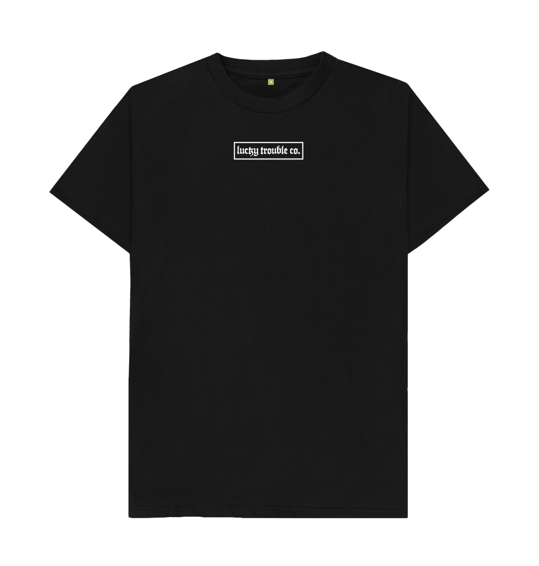 Black \"Good Fortune\" Tee - Black\/Green