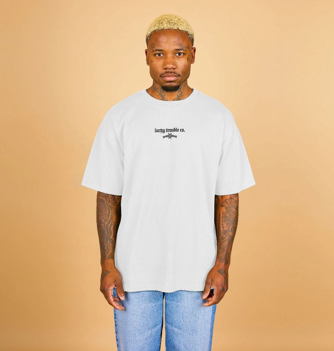 Classic Logo Oversize Tee - White