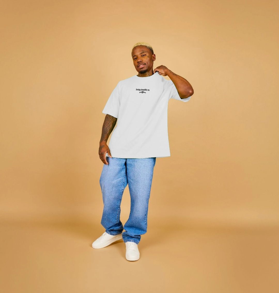 Classic Logo Oversize Tee - White