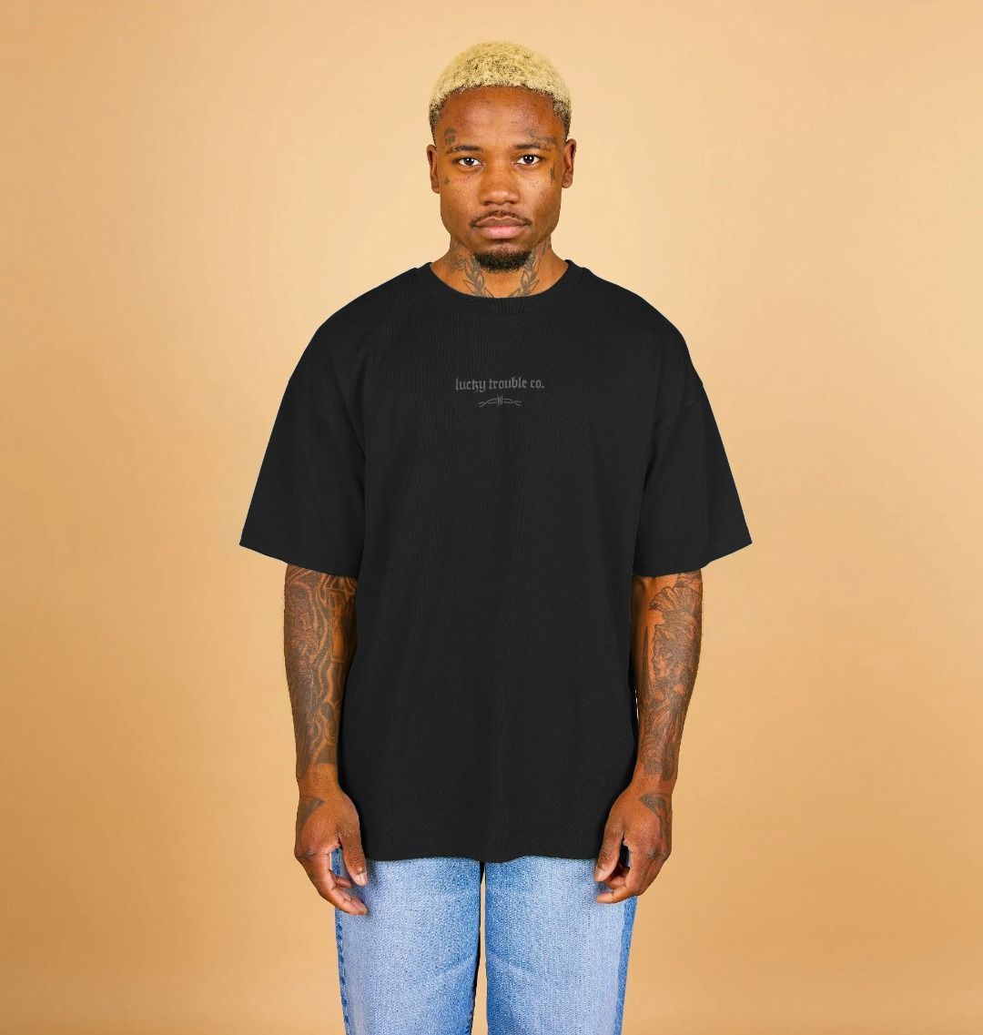 Classic Logo Oversize Tee - Black