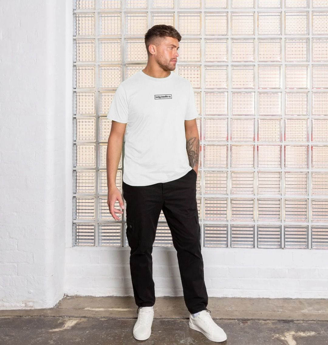 "Good Fortune" Tee - White/Green